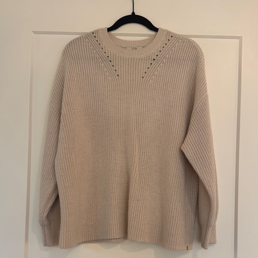 Vuori Cream Crew Neck Sweater
